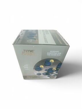 Thyme & Table Sage Green Boxed Glassware Set - Elegant Home Bar